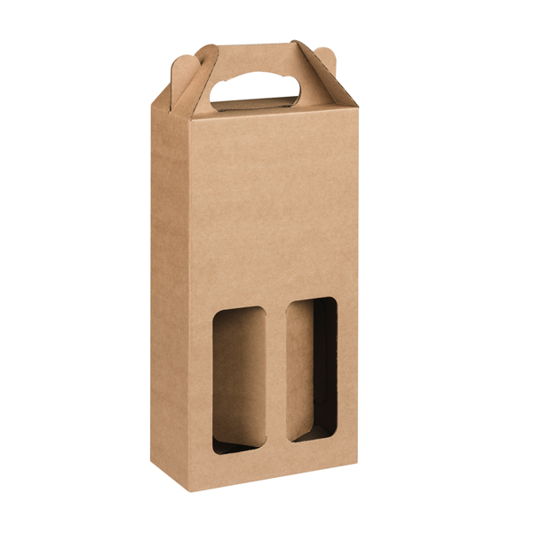 New Style Kraft Paper Wine Box For Carrier