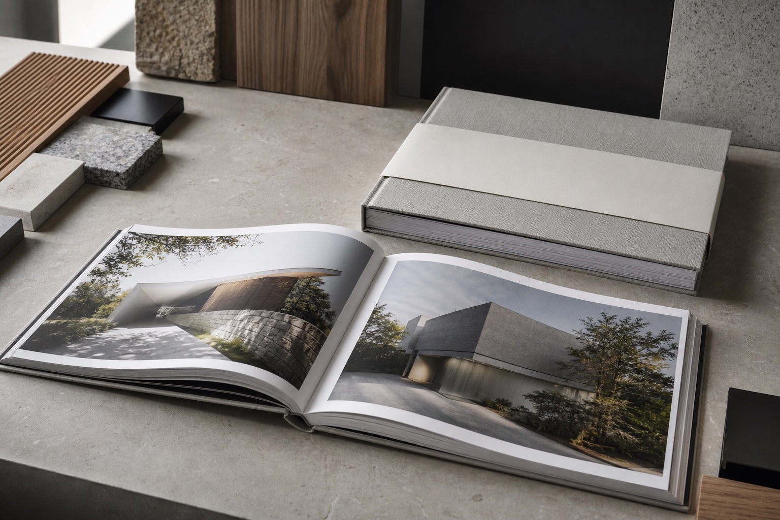 Landscape architecture coffee table book and clothbound companion volume