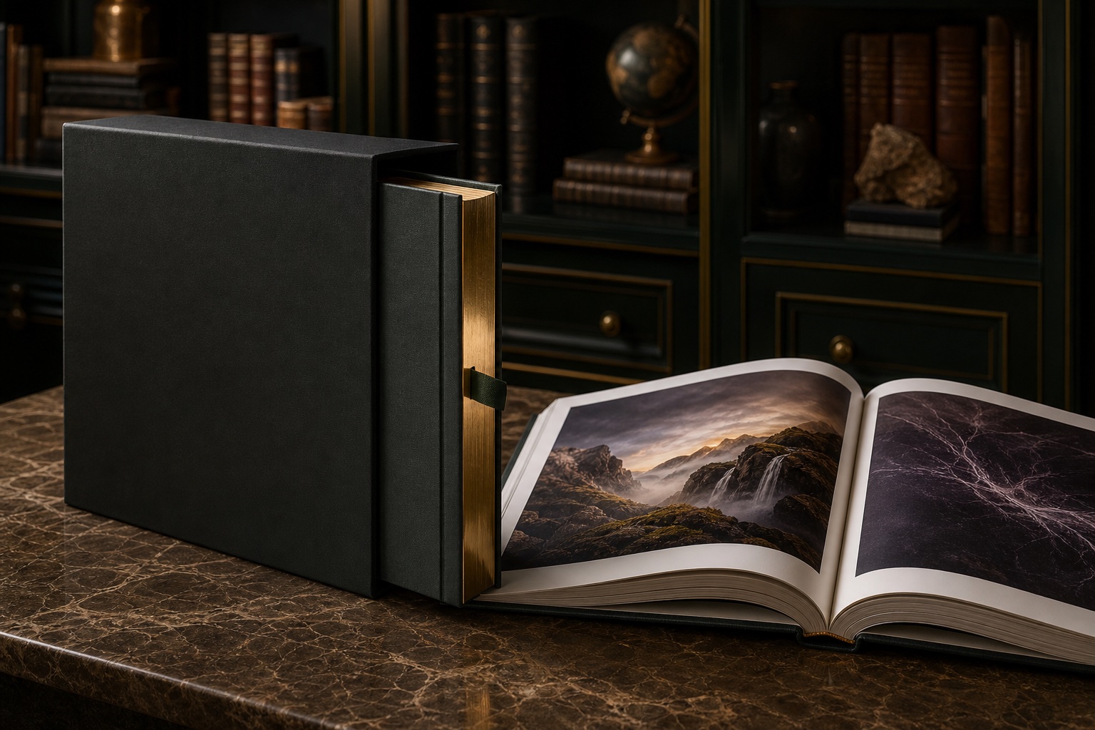 Limited-edition coffee table book with fitted rigid slipcase
