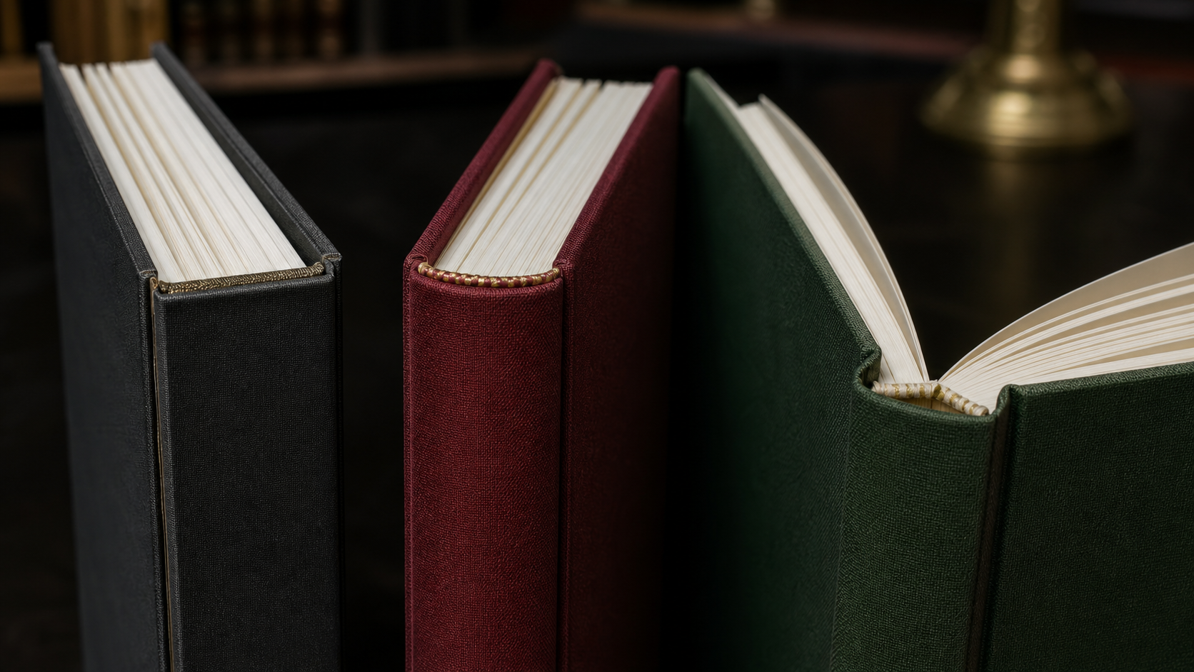 Hardcover spine and opening construction study