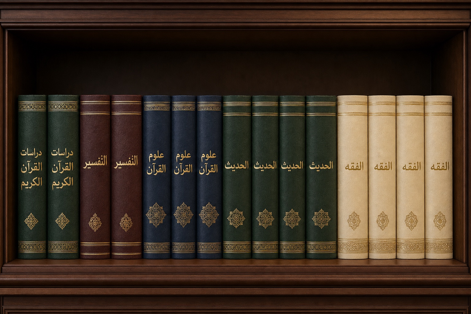 Arabic Quranic scholarship collector series concept