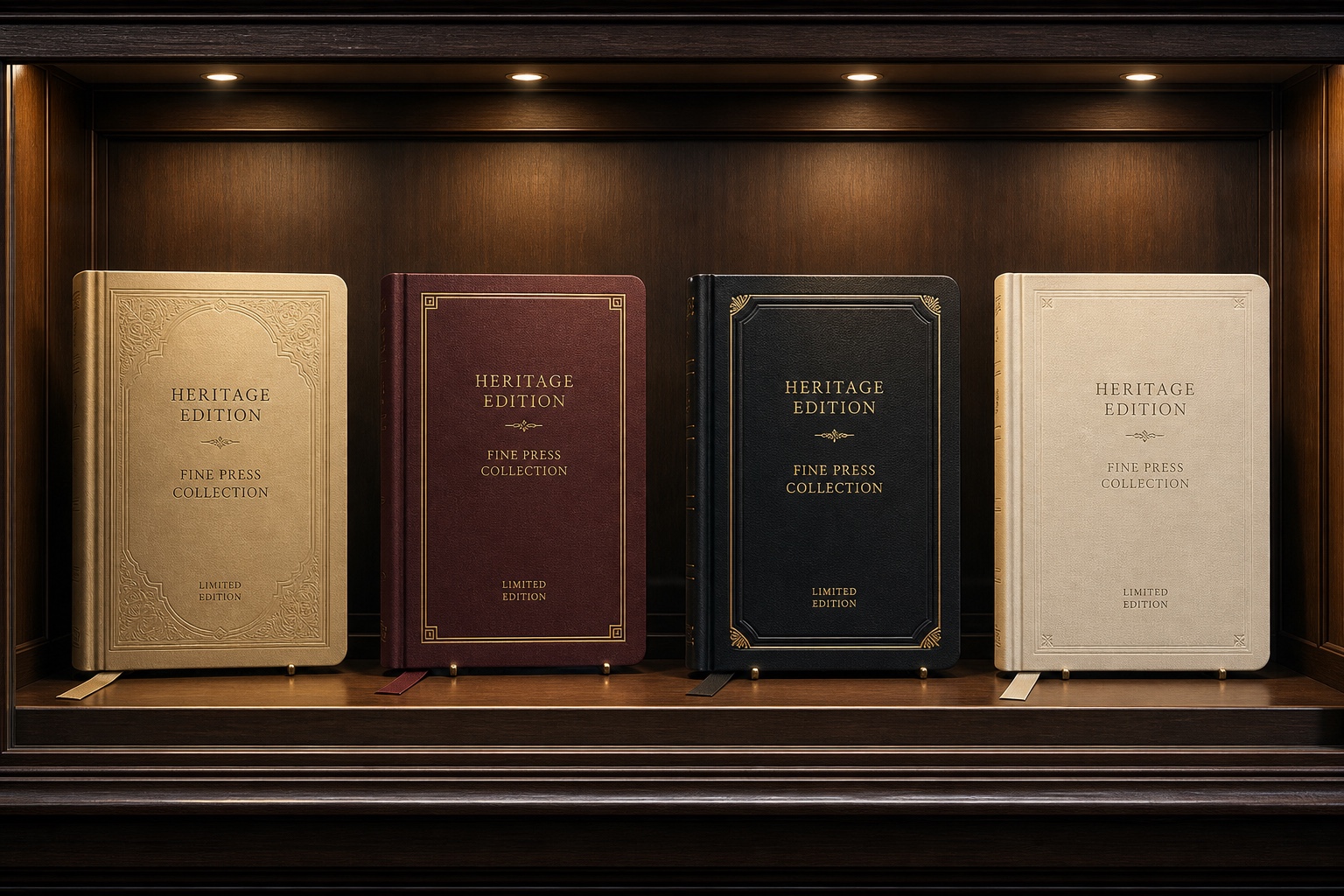 Four premium front cover finishing options