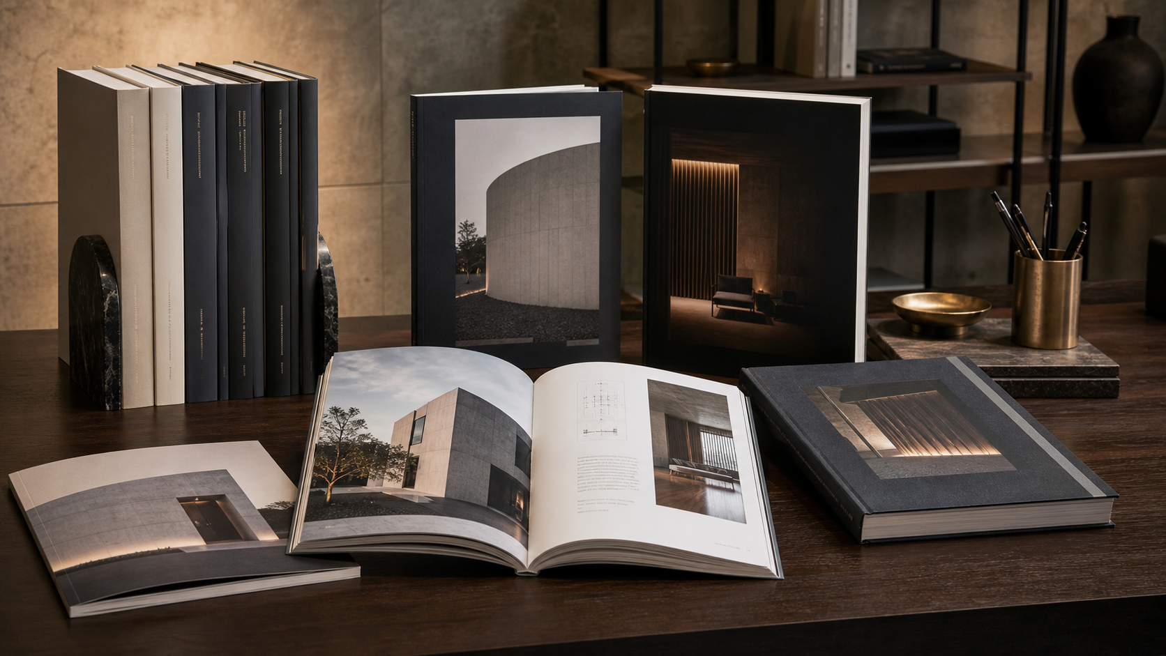 Coordinated publisher catalogue and brand book series