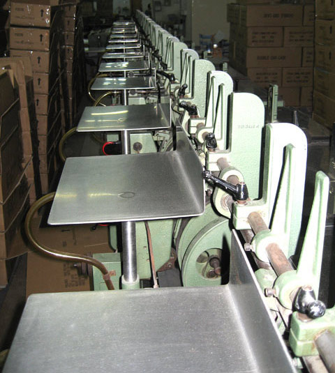 Archived saddle stitching production line
