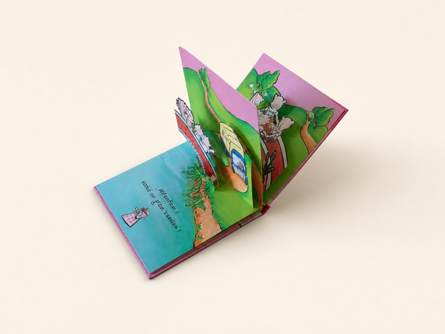 Engineered pop-up book structure