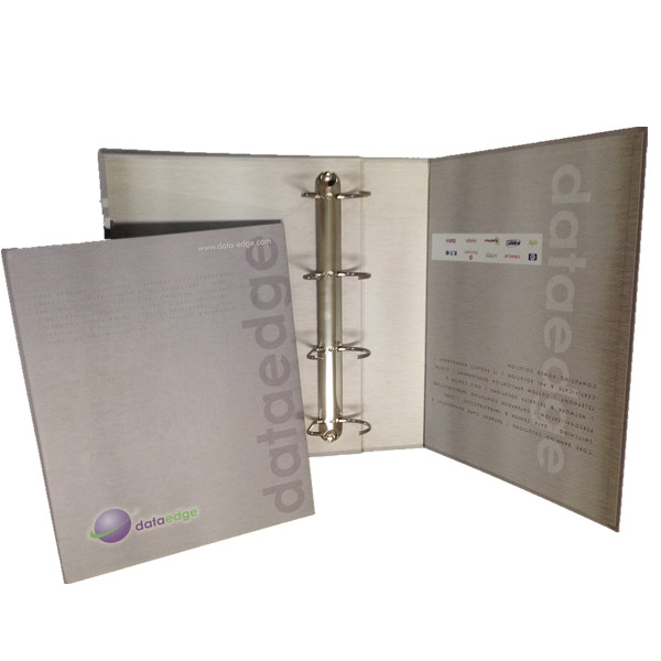 China Cheap Custom Cardboard  PVC File Folder Printing Service  OEM PVC Paperboard D-Ring Binder Supply