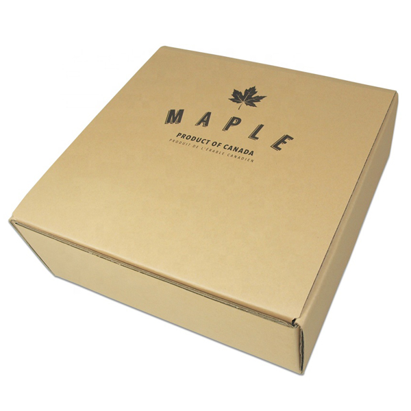 Custom Brown Carton Folding Corrugated Packaging Kraft Paper Box