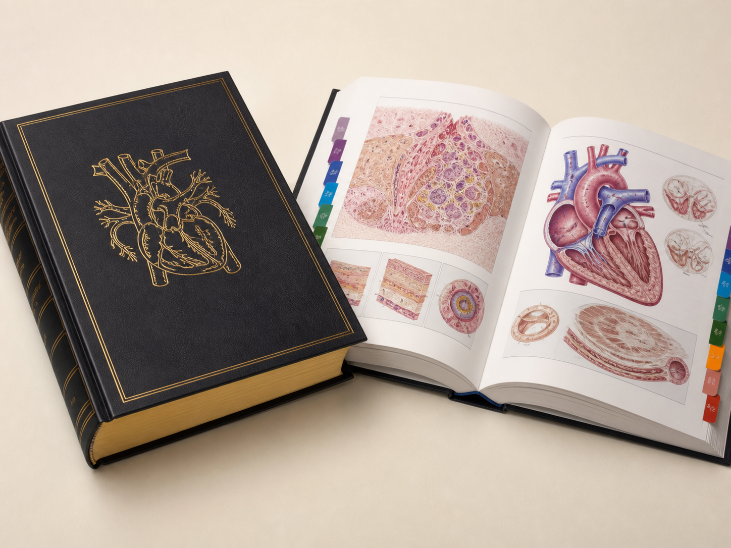 Medical reference set with multiple indexed volumes