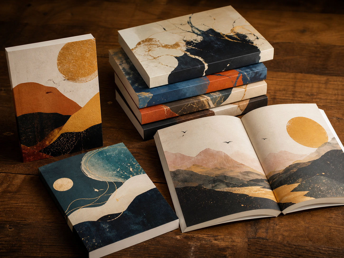 General trade softcover books