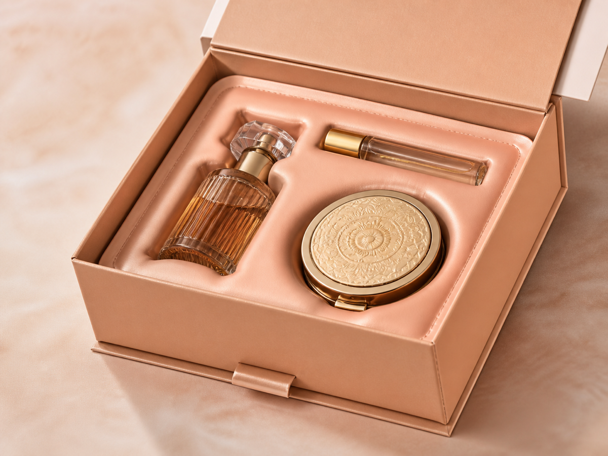 Soft high-frequency formed insert inside a sleeve paperboard box