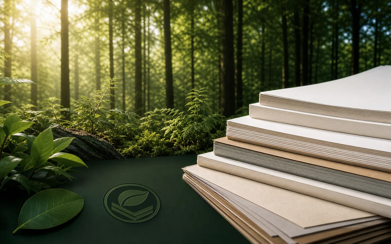 Forest and paper materials present responsible paper sources and environmentally friendly material selection