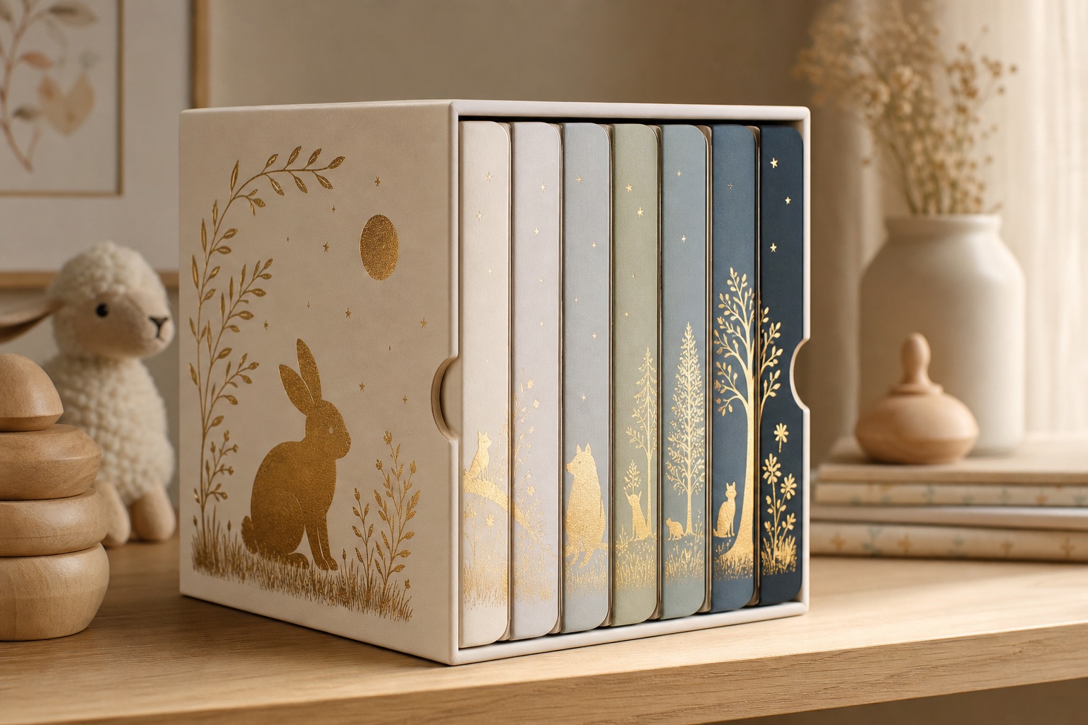 Educational board-book set and collector slipcase